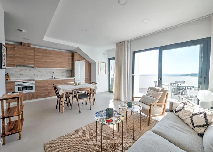 Modern Townhouse With 3 Terraces, Pool And Views * Nerja