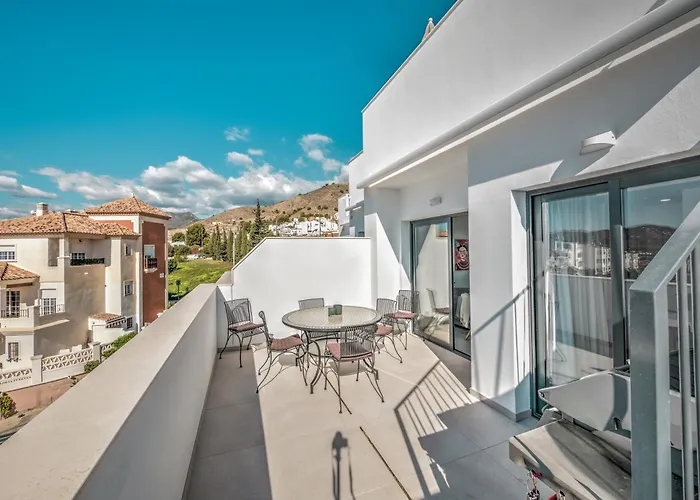 Modern Townhouse With 3 Terraces, Pool And Views Holiday home Nerja